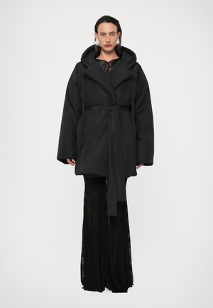 HOODED SLEEPING BAG COAT - Talvitakki - black