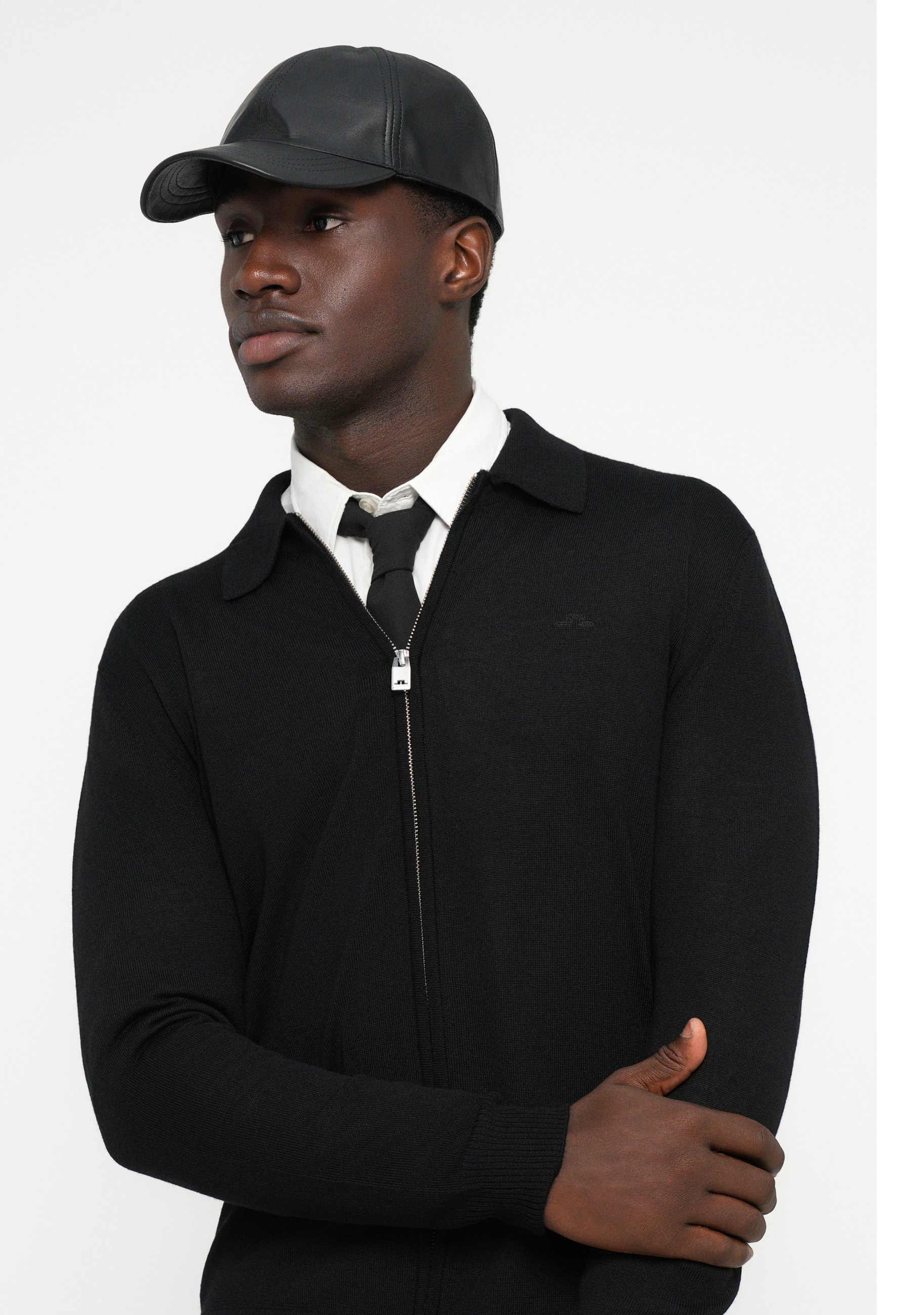 J.LINDEBERG KALEB ZIP - Cardigan - black - Zalando.co.uk