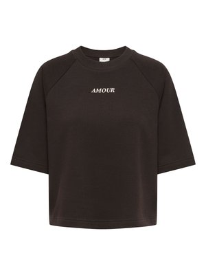 JDY, Sweats JDYOLIVIA Sweat - Μπλουζάκι με στάμπα - chocolate torte