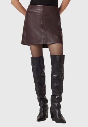 RENAI SKIRT - Jupe trapèze - oxblood red