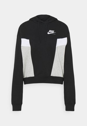 HERITAGE - Luvtröja - black/grey heather/white