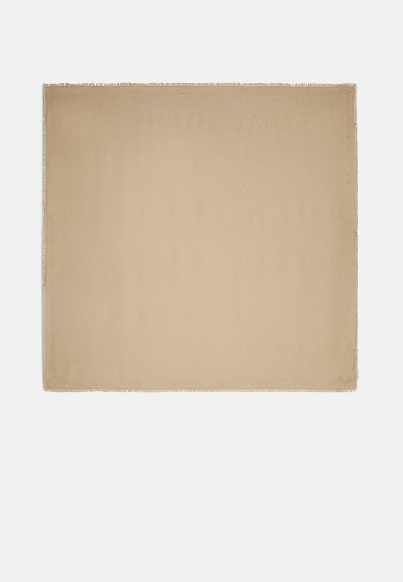 Calvin Klein MONOGRAM SCARF 130x130 - Skjerf - beige
