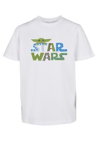 Mister Tee - STAR WARS COLORFUL LOGO TEE - Nyomott mintás póló - white Miniatűr kép 1