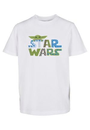 Mister Tee STAR WARS COLORFUL LOGO TEE - Print T-shirt - white