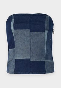 VMSHERIDAN PATCHWORK - Top - light blue denim