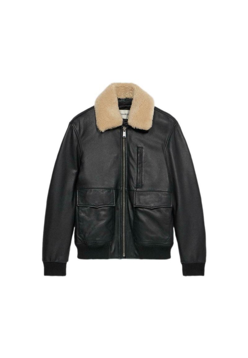Trussardi Bomber Jacket black milano/black Zalando