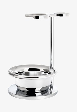 Mühle, HALTER MIT SCHALE FÜR RASIERPINSEL UND RASIERER - Accessoires soin du corps - silber