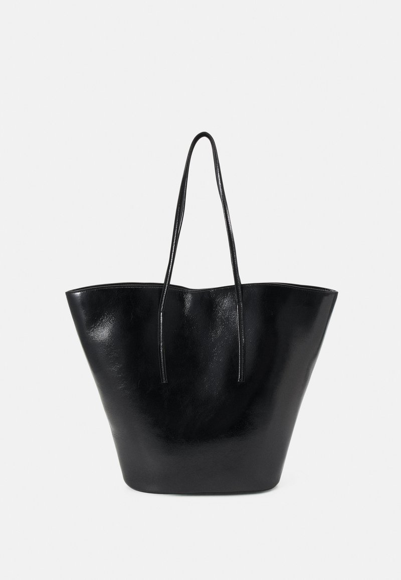 Liffner SOFT TULIP TOTE - Maisiņveida soma - glossy black
