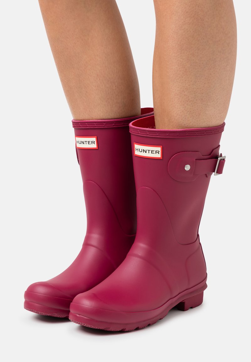 Hunter ORIGINAL WOMENS ORIGINAL SHORT - Galochas - hayes burgundy