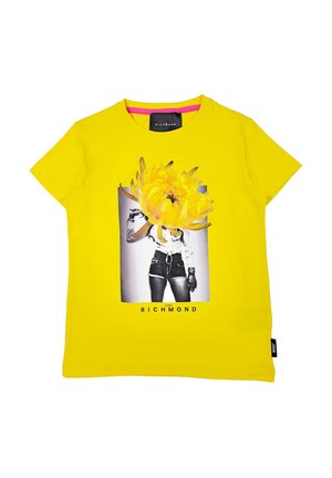 T-shirt con stampa - giallo