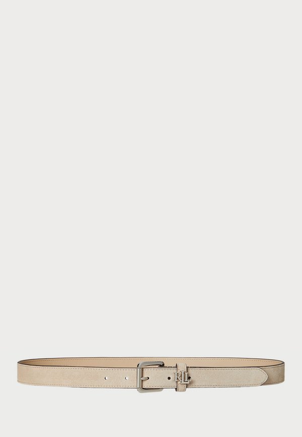 LOGO KEEPER SUEDE SKINNY BELT - Belt - sand dune