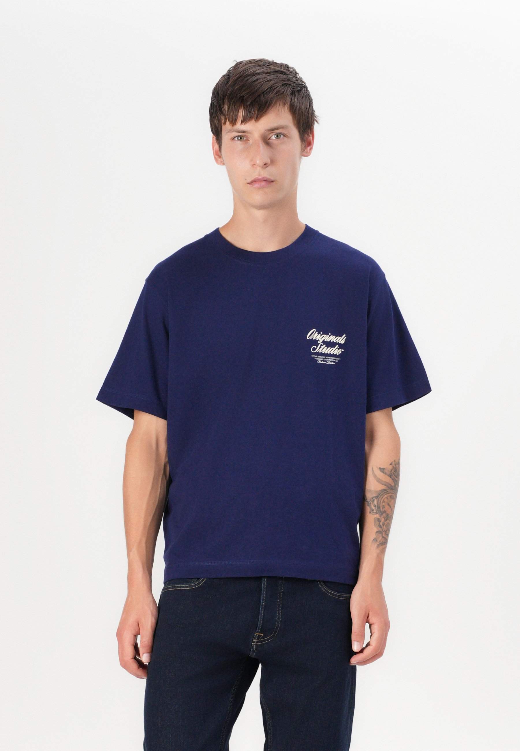 Jack & Jones JORNORREBRO TYPO TEE SS CREW NECK NOOS - Print T