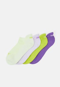 Puma - WOMEN SNEAKER 4 PACK - Calcetines - lime/purple Imagen en miniatura 1