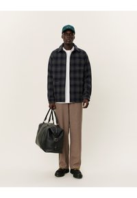 Les Deux JASON OVERSHIRT 2.0 - Ing - charcoal/dark navy