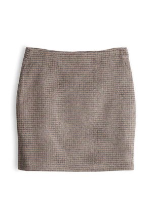 OPUS, SLIM FIT CHECKED TEXTURE - Bleistiftrock - affogato