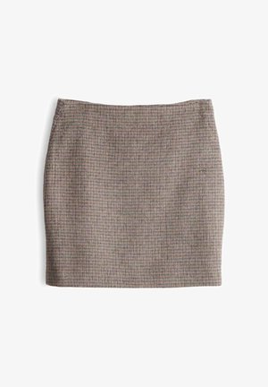 OPUS, SLIM FIT CHECKED TEXTURE - Bleistiftrock - affogato