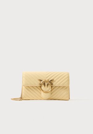 LOVE ONE WALLET - Mala a tiracolo - beige spiga di grano/antique gold-coloured