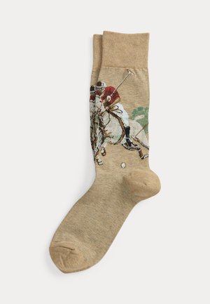 Polo Ralph Lauren, EQUESTRIAN TROUSER SOCKS - Calze - beige/brown