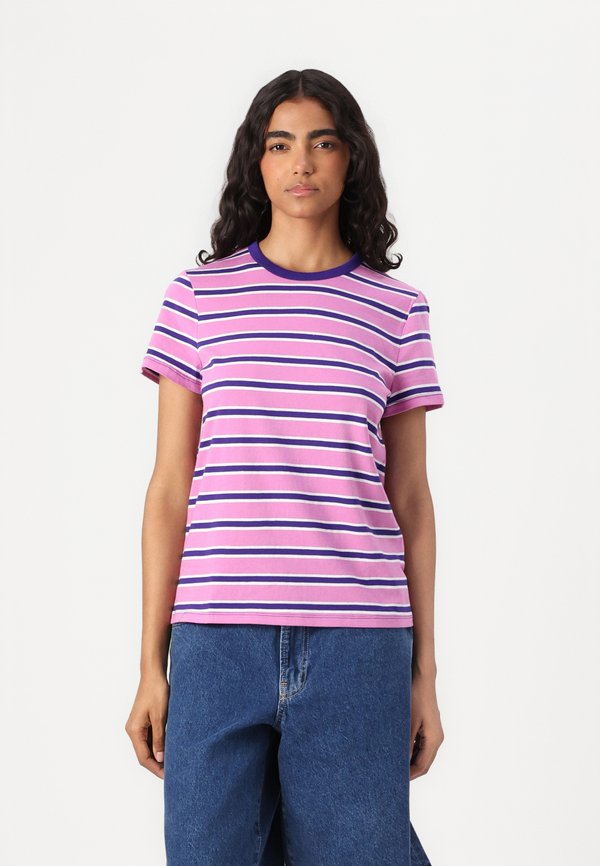 CREW STRIPE - Print T-shirt - budding lilac