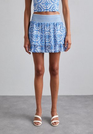BETHIE RUFFLE SKIRT - A-line skjørt - off white/french blue
