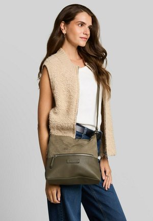 TOM TAILOR, GIA CROSS BAG M - Cross body bag - mixed khaki