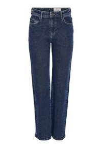 NMYOLANDA WIDE LEG JEANS - Wide leg - dark blue denim