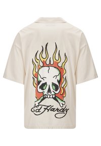 Ed Hardy FLAMES CAMP  - Shirt - ecru