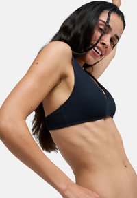 Roxy Surfin Love Elongated Tri Top – Costume Bikini Ragazza In Microfibra, Antracite, Taglia S