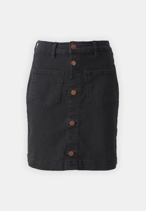 ONLY Tall, ONLAMAZING LIFE SKIRT - Fustă denim - black denim