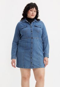 Levi's® Plus FLYNN WESTERN DRESS - Τζιν φόρεμα - ringing bells