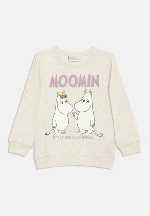NMNSLOLI MOOMIN UNISEX - Bluză de molton - peyote melange