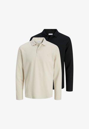 Jack & Jones 2ER PACK AUSTIN - Poloshirt - schwarz beige