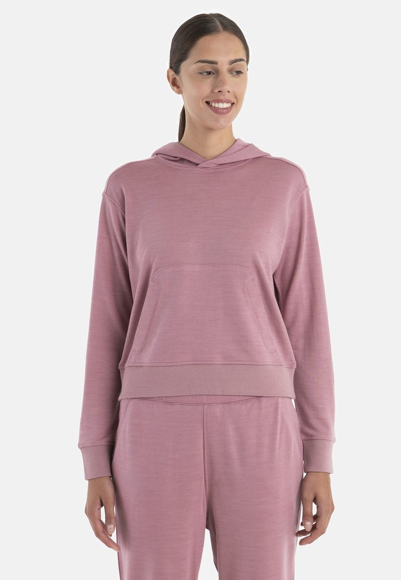 icebreaker MERINO CRUSH II HOODIE - Jersey con capucha - MEDIUM PINK