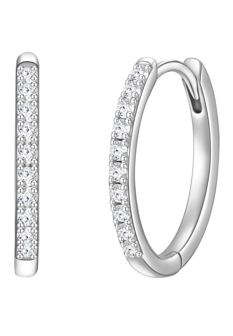 Glanzstücke München Women's Creoles 925 Sterling Silver with Zirconia