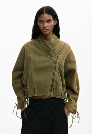 LONG-SLEEVE - Spijkerjas - green