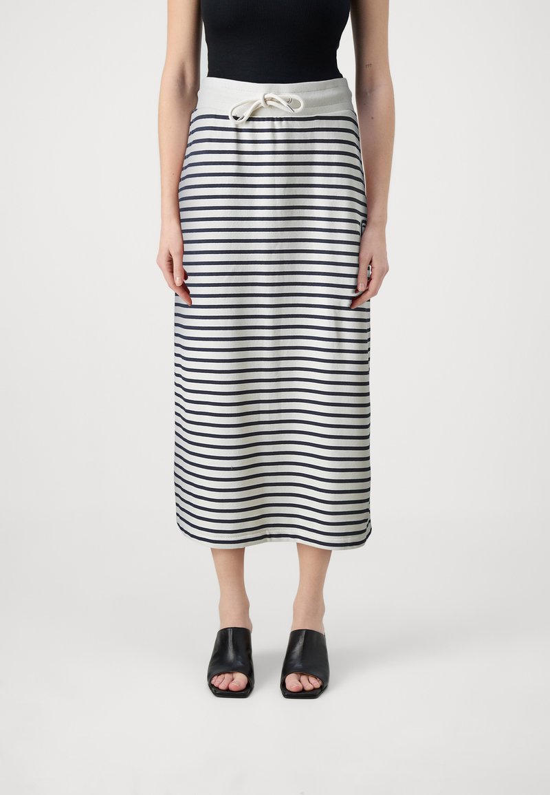 GAP - JAPAN LOGO MIDI SKIRT - A-snit nederdel - navy/white, Forstør