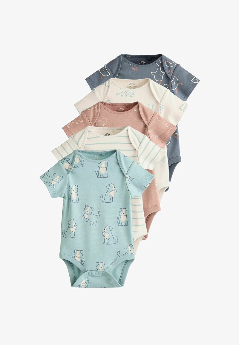 Next SHORT SLEEVE 5 PACK REGULAR FIT - Glaustinukė - farm character