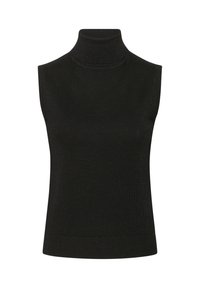 KAREGINA ROLL NECK TOP GLITTER - Top - black deep