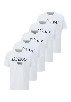 5 Pack - T-shirt print - weiß