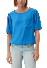 s.Oliver MIT DOBBY STRUKTUR - Blouse - royalblau
