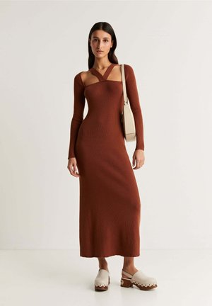 Scalpers SQUARE  - Strickkleid - terracotta