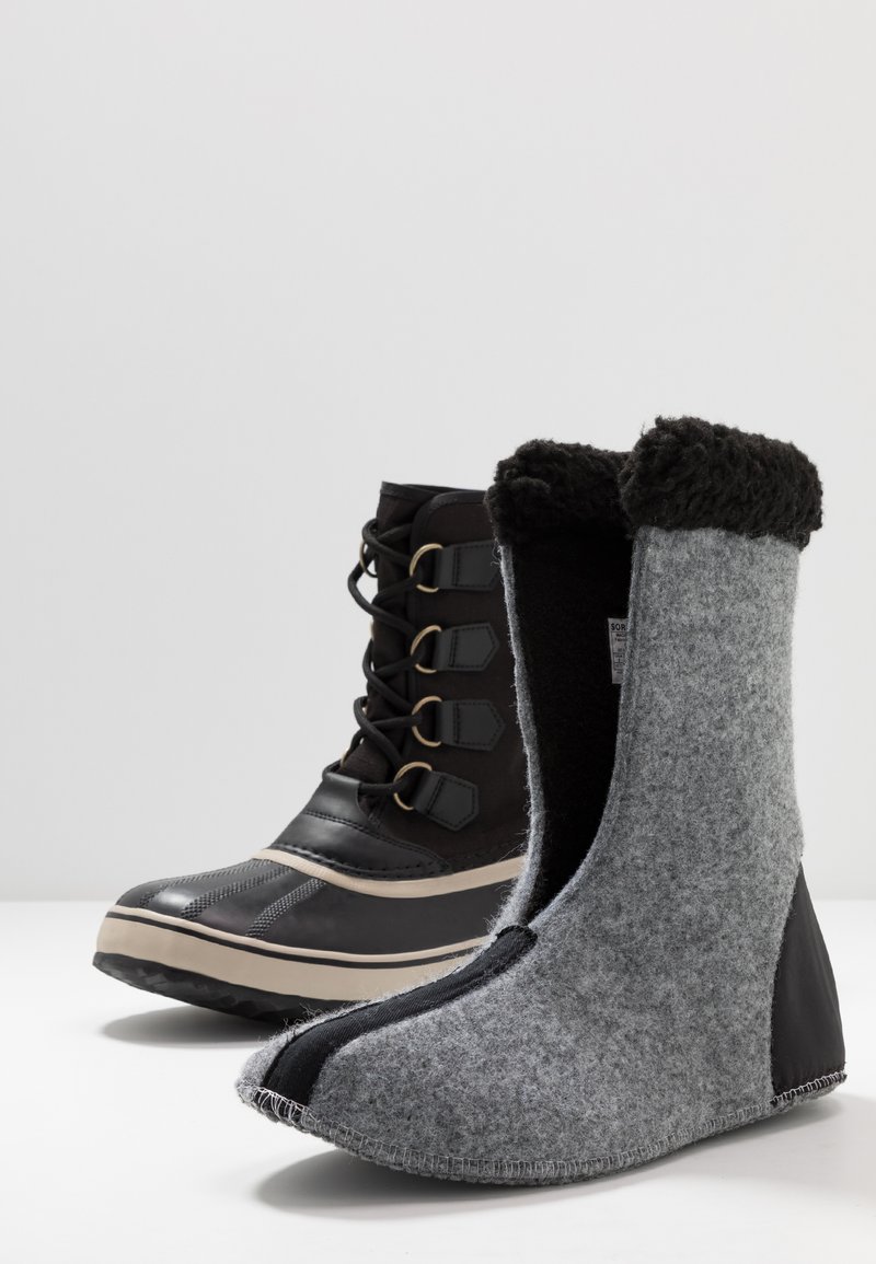 Sorel 1964 PAC NYLON WP - Winter boots - black/ancient fossil 