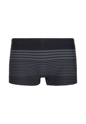 s.Oliver, S.OLIVER BOXER-BADEHOSE - Badehose Pants - schwarz-grau