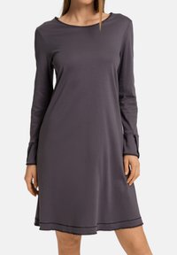 Hanro UNA - Camicia da notte - black pearl