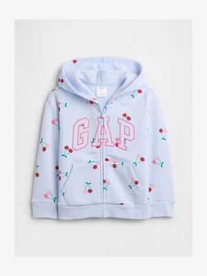 GAP BABYGAP LOGO ZIP HOODIE - Jaka ar rāvējslēdzēju - serene blue