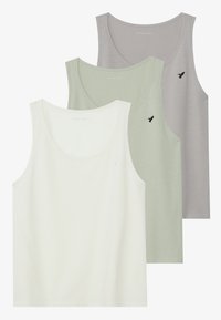 3 PACK - Top - off-white/green/grey