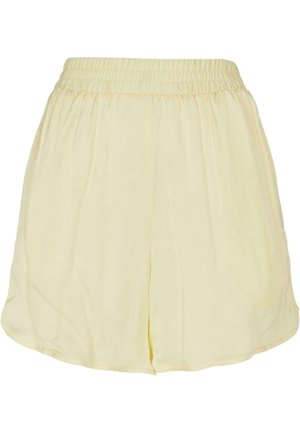 Geel lichtgewicht shorts met een elastische tailleband, met een luchtig ontwerp en een zachte structuur, geschikt voor casual draagplezier.