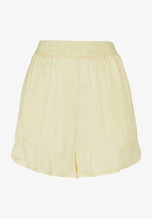 Geel lichtgewicht shorts met een elastische tailleband, met een luchtig ontwerp en een zachte structuur, geschikt voor casual draagplezier.