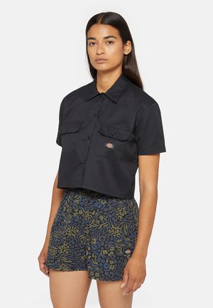 WORK CROPPED - Camicia - black