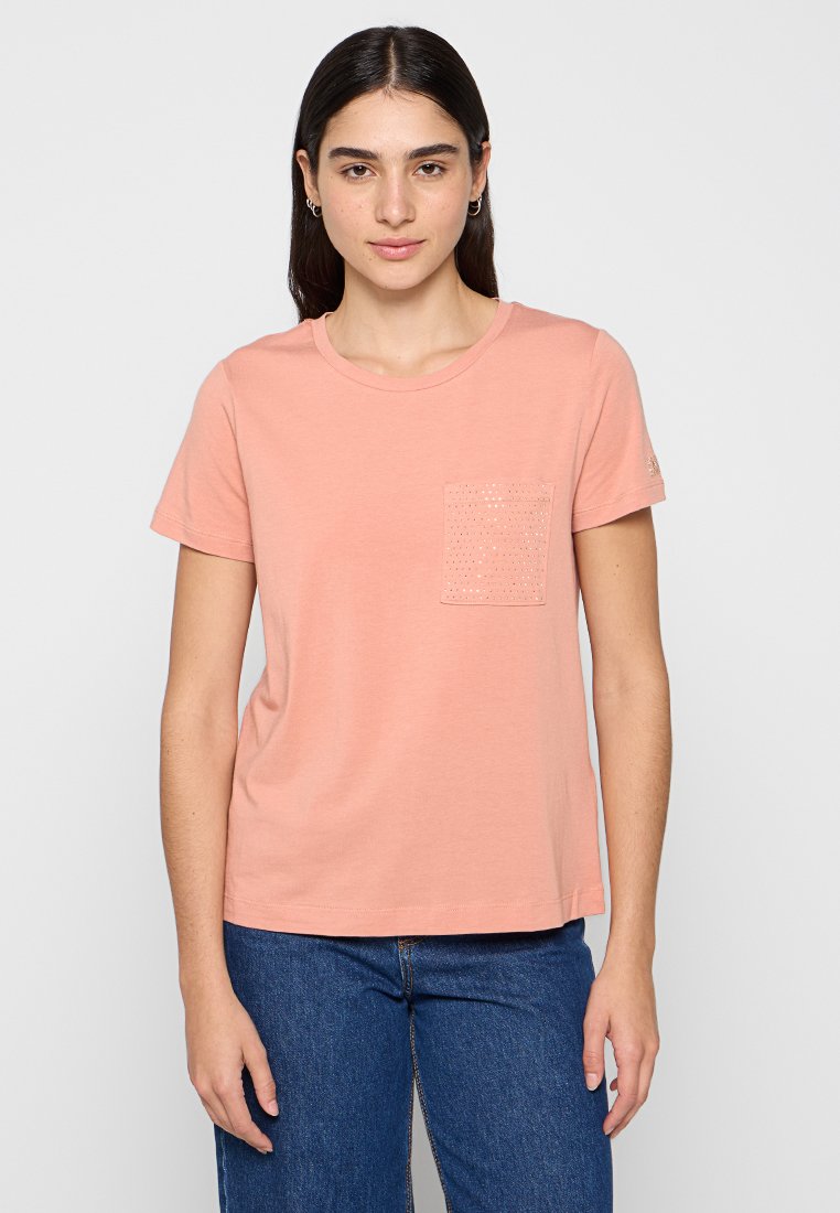 DKNY T-shirt basic zalmroze